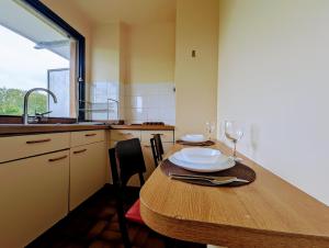 Η κουζίνα ή μικρή κουζίνα στο Budget apart with balcony +12 φωτογραφίες