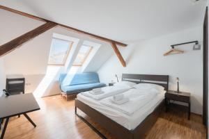 Postel nebo postele na pokoji v ubytování ATIK ROOMS