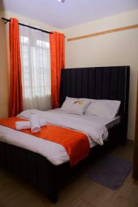 Postel nebo postele na pokoji v ubytování Vio's place