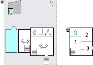 Plan piętra w obiekcie Awesome Home In Sineu