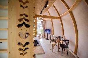 Posezení v ubytování Wisła Glamping
