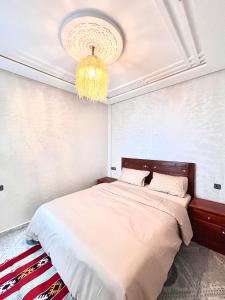 En eller flere senge i et værelse på Dar Itran Sunny Apartment near Taghazout