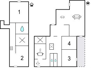 Plan piętra w obiekcie La Casa Rossa