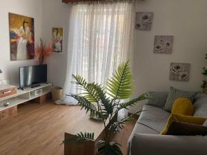 TV a/nebo společenská místnost v ubytování AGGELIKI STUDIOS