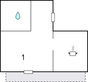 Plán poschodí v ubytovaní Casa Della Nonna