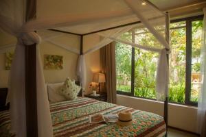 Ένα ή περισσότερα κρεβάτια σε δωμάτιο στο Anicca Riverside Villa with Private Pool