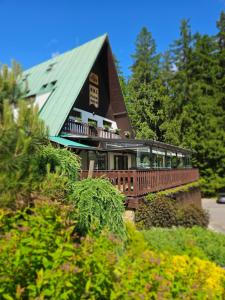Zahrada ubytování Ski park Gruň