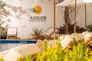 Bazén v ubytování Aiolos Hotel & Discoveries nebo v jeho okolí