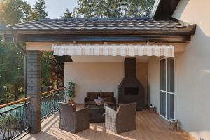 Balkon oz. terasa v nastanitvi Kalina