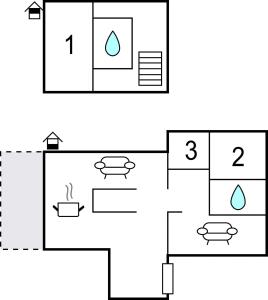 a block diagram of a bathroom with different diagrams at Gorgeous Home In Köpmannebro With Wifi in Köpmannebro