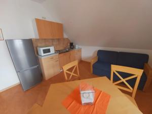 Køkken eller tekøkken på Katrins am Kölpinsee Appartement