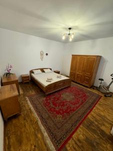 Ένα ή περισσότερα κρεβάτια σε δωμάτιο στο Casa lui Saul