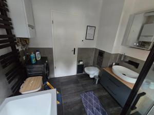 Koupelna v ubytování Havel Suites