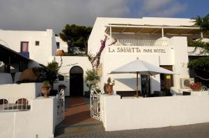 a view of the front of a building at La Sirenetta Park Hotel in Stromboli