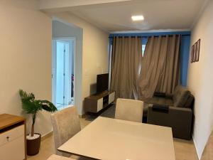 Posezení v ubytování Apartamento aconchego da serra