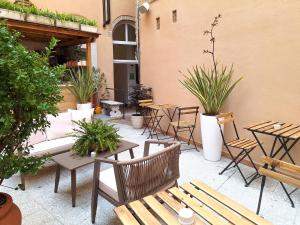 Patio nebo venkovní prostory v ubytování Hotel Lauri