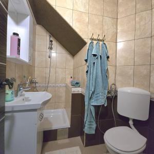 a bathroom with a toilet and a sink at Villa tennis Sarajevo in Ledići +29 photos
