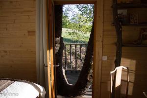 Balkon ili terasa u objektu Cabane de la Bannette - Magnifique cabane dans les arbres, vue panoramique