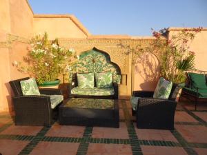 Posezení v ubytování Riad & Spa Esprit Du Maroc
