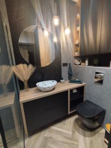 Ένα μπάνιο στο Apartament z ogrodem Camelia