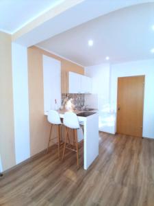 Kuchyň nebo kuchyňský kout v ubytování City Center Apartment and Room