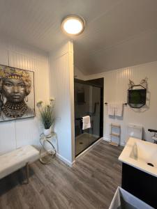 TV a/nebo společenská místnost v ubytování HerbBaby Healing Resorts Spas