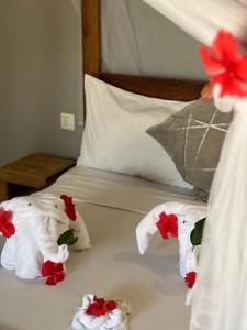 Postel nebo postele na pokoji v ubytování Seashore Beach hotel