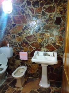 Phòng tắm tại Parque Temático Vale de Mouro