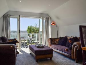 Χώρος καθιστικού στο Queen's View Lodge