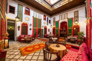 Posezení v ubytování Riad Amira Luxury Palace
