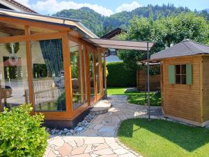 Zahrada ubytování Ferienhaus Keramik-Alm mit Garten und Sauna