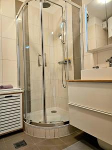 Koupelna v ubytování Apartman Bubli