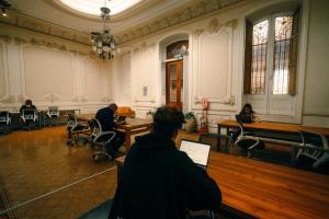 Área de negócios e/ou sala de conferências em Viajero Lima - Barranco Hostel