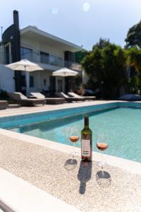 The swimming pool at or close to Eden apartments Paliouri- Concordia apartment