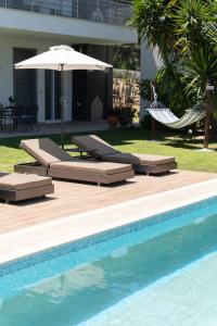 The swimming pool at or close to Eden apartments Paliouri- Concordia apartment