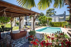 The swimming pool at or close to Eden apartments Paliouri- Concordia apartment