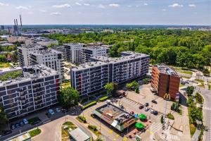 Výhľad na mesto Lodž alebo výhľad na mesto priamo z apartmánu