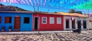 O edifício em que a hospedagem domiciliar se localiza