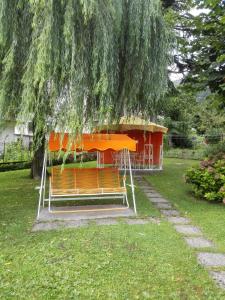 A garden outside Lander Residence