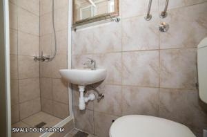 Koupelna v ubytování Guesthouse Mirula