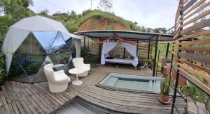 Zahrada ubytování Glamping Paraiso