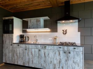 Dapur atau dapur kecil di Apartment in Netherlands with Scenic Meadows