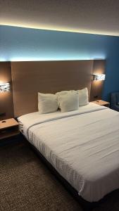Postel nebo postele na pokoji v ubytování Super 8 by Wyndham Mankato