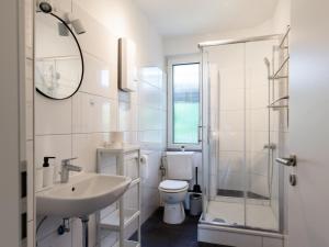 Koupelna v ubytování Nice Apartment Marl