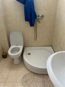 a bathroom with a toilet and a sink at Lali in Ureki +10 photos