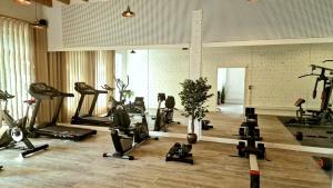 Fitness centrum a/nebo fitness zařízení v ubytování Hotel Zur Mühle