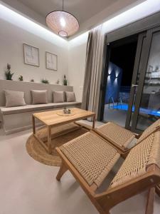 Posezení v ubytování Serenity luxury villa