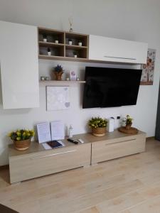 Μια τηλεόραση ή/και κέντρο ψυχαγωγίας στο Holiday Home Dolia Center