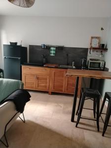 Kuchyň nebo kuchyňský kout v ubytování Monstera Lodge