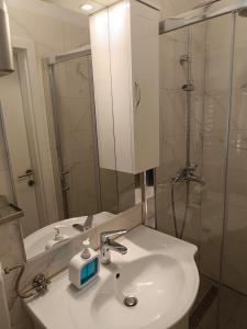 Koupelna v ubytování Apartman Paola